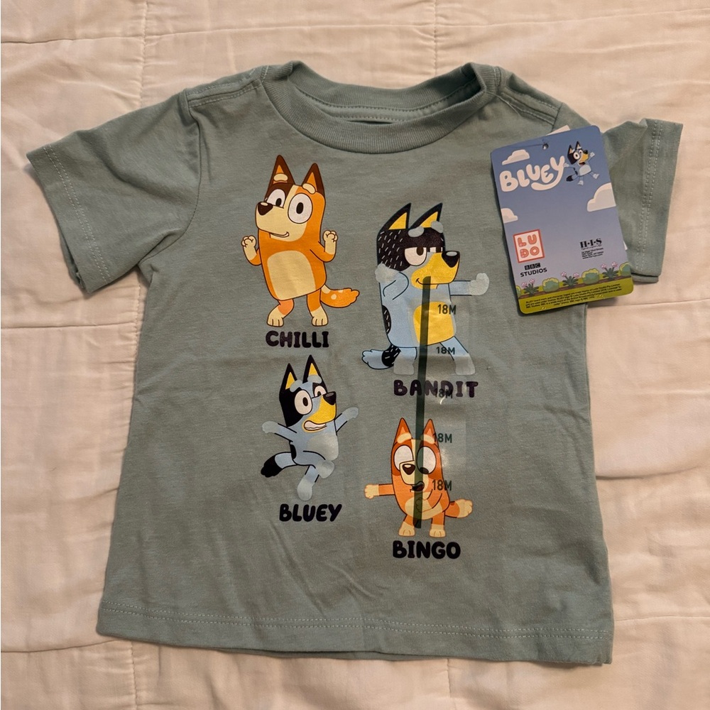 Bluey Character T-Shirt for Toddlers
